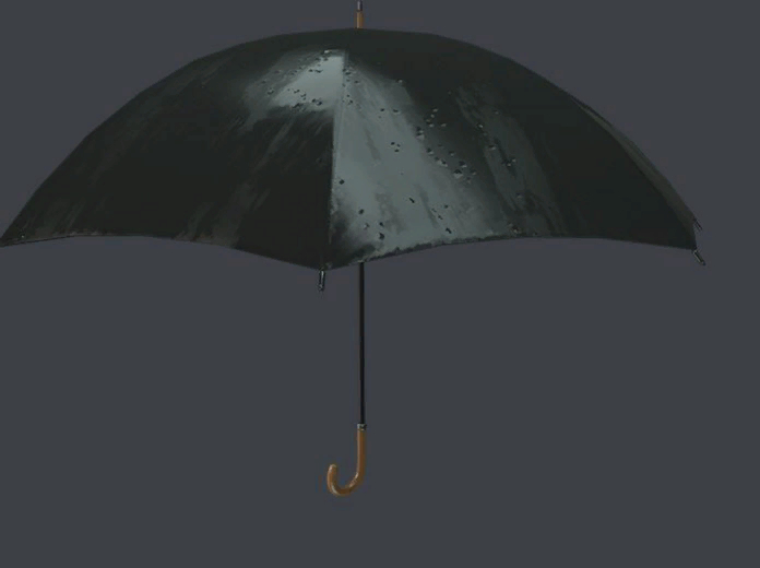 Same as the previous, the umbrella is not considered an inventory item, and goes unused.