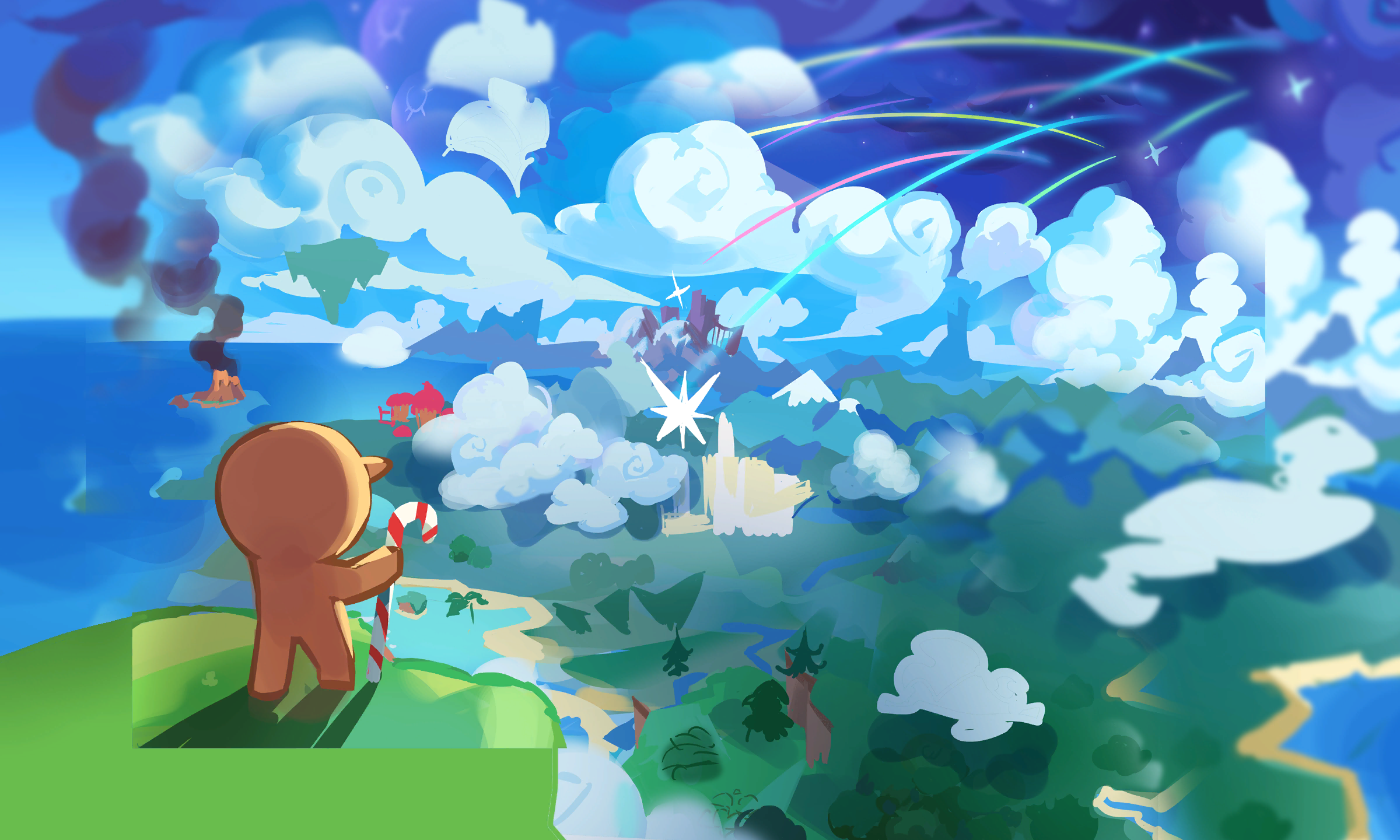 An unused loading screen sketch.