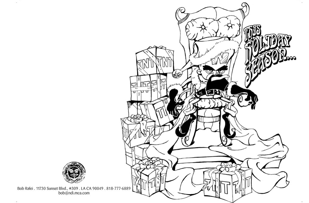 A Christmas-themed holiday card produced by Naughty Dog. A Christmas-themed holiday card produced by Naughty Dog.