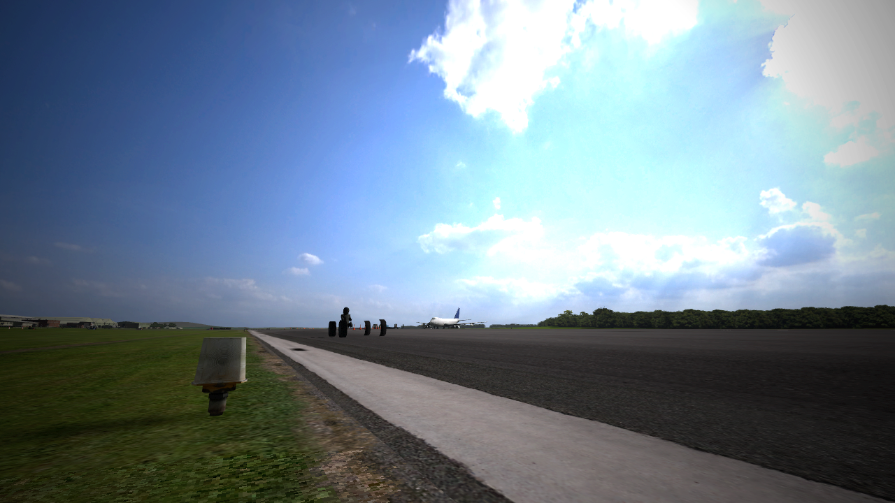 A distant screenshot of the "vehicle" during gameplay, which displays the LOD model. A distant screenshot of the "vehicle" during gameplay, which displays the LOD model.