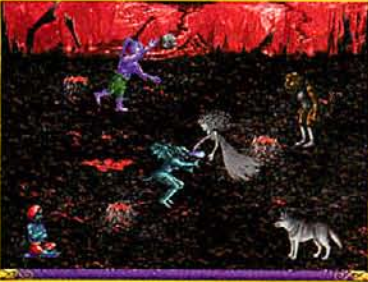 Gargoyle's ray is smaller and positioned higher than in final animation. Screenshot from advertisement; can be found in CGW 133 aug 1995 p032. Gargoyle's ray is smaller and positioned higher than in final animation. Screenshot from advertisement; can be found in CGW 133 aug 1995 p032.