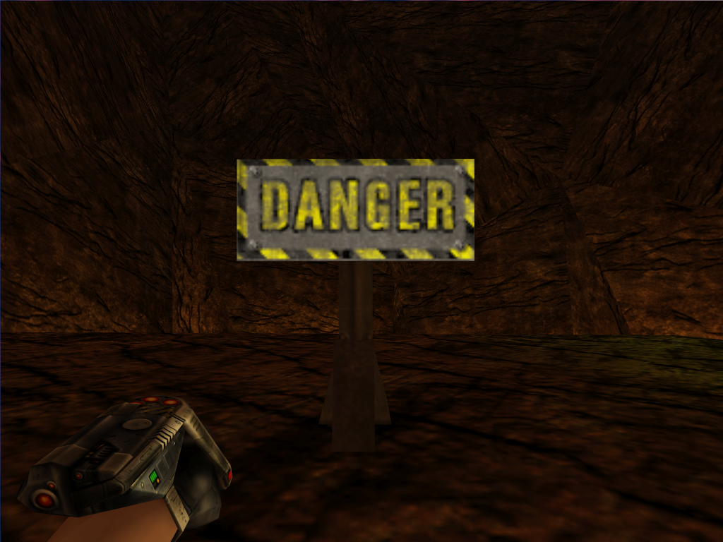 DANGER sign. DANGER sign.