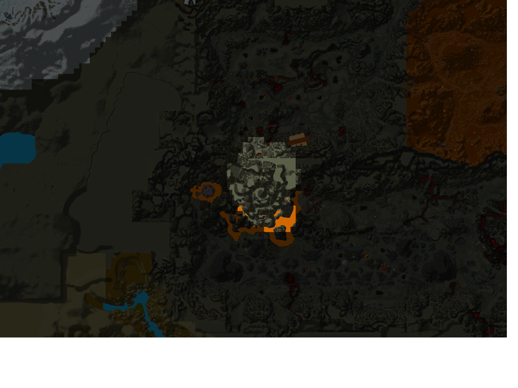 Again, map tiles from the original game's alpha. This time, it's of Blackrock Mountain. Again, map tiles from the original game's alpha. This time, it's of Blackrock Mountain.