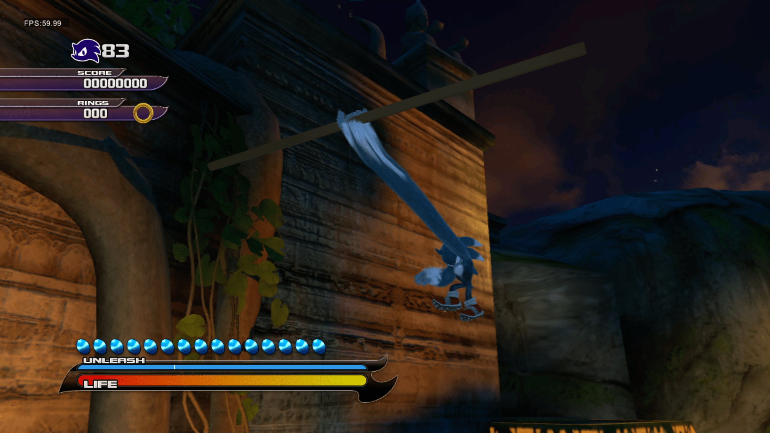 "Bar" - An early placeholder version of the swinging bars. "Bar" - An early placeholder version of the swinging bars.