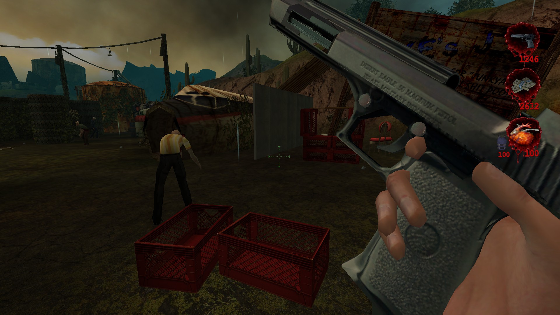 The Pistol being reloaded in-game via the "forcereload" command