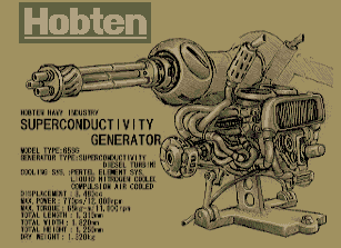 The SV-001 unit's power generator, Hobten