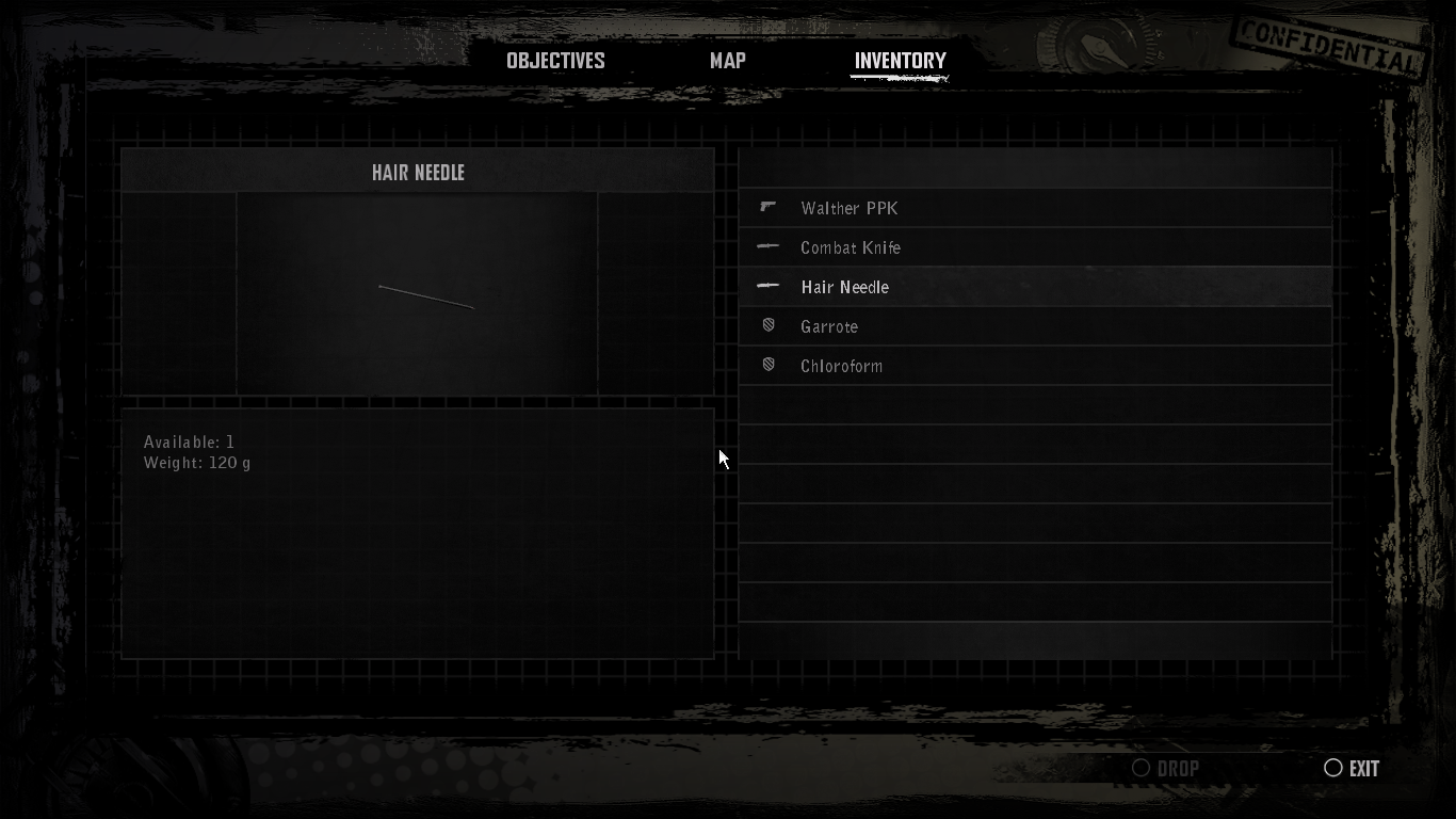 The Hair Needle in the inventory. The Hair Needle in the inventory.