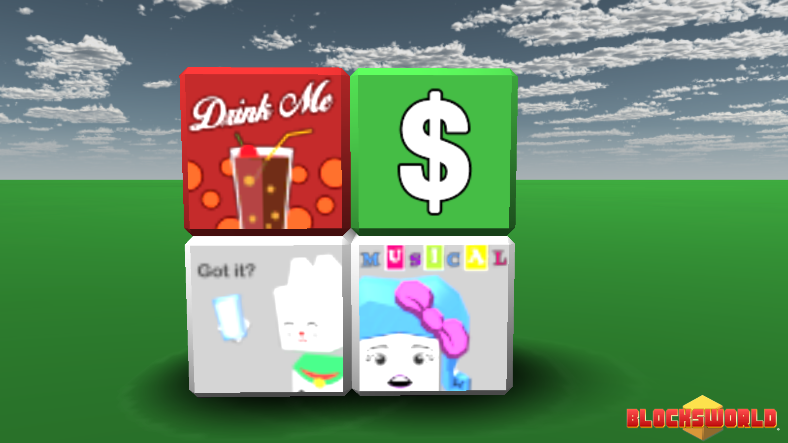 The four normally hidden offsale textures.