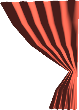 A curtain. A curtain.