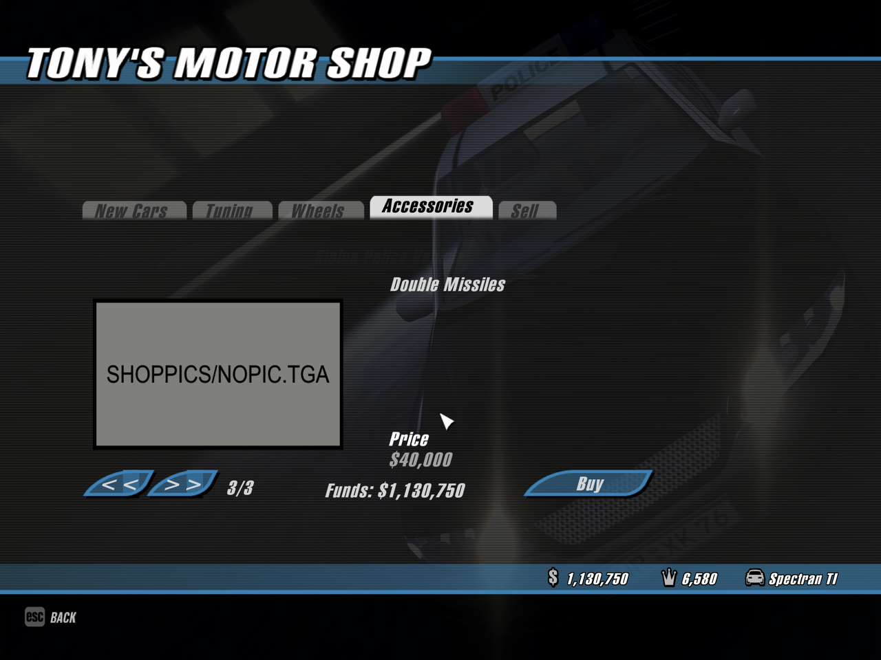 Weapon to buy (w/o image preview)