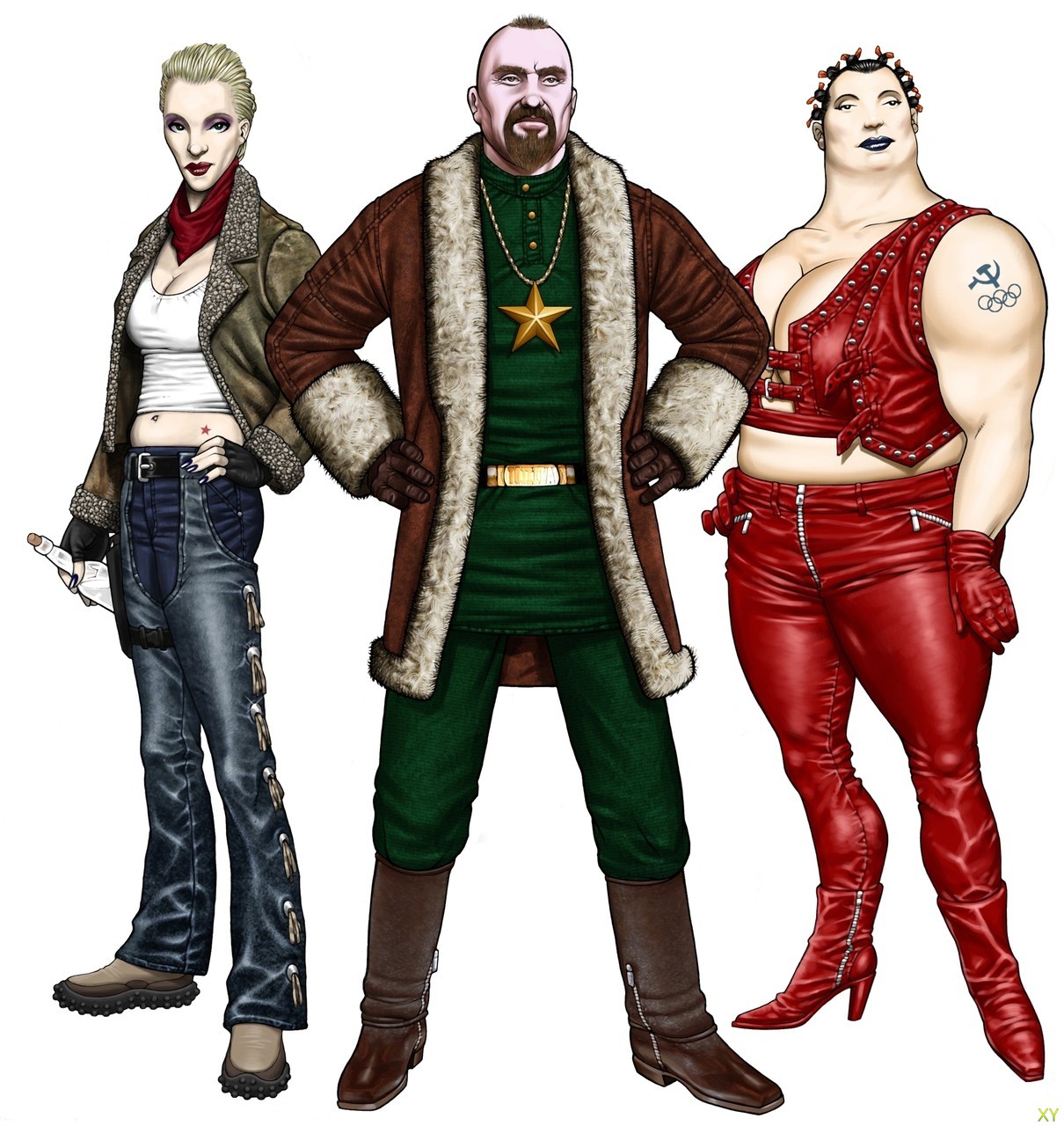 Concept art of the Volk bosses. (2005)