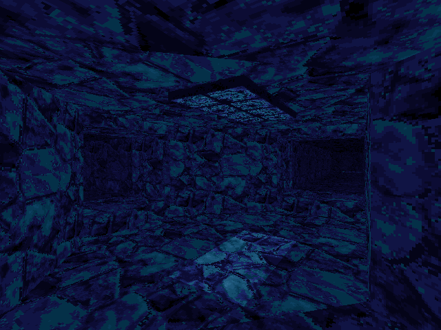 Broken light in the water path, near the large room. Broken light in the water path, near the large room.
