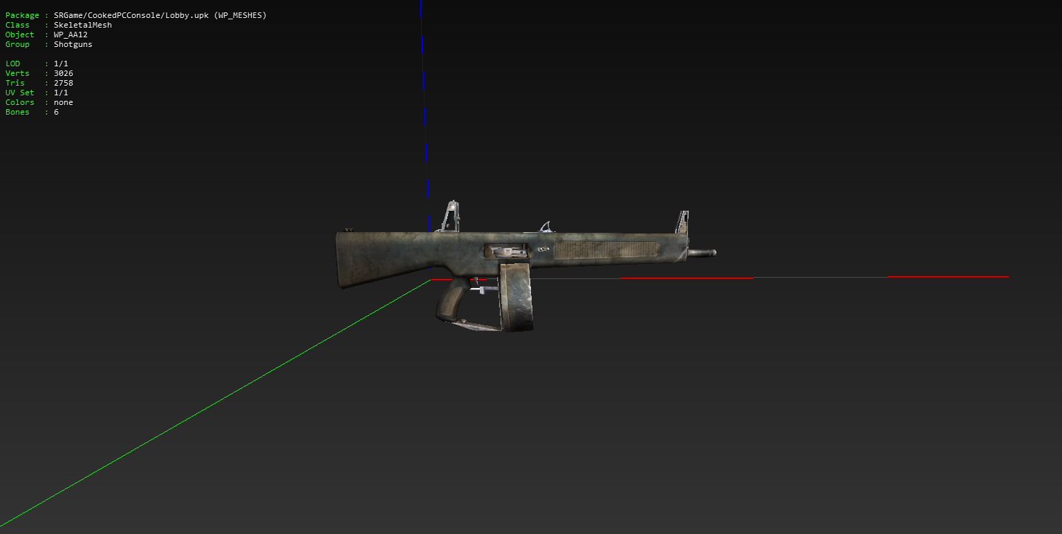 The AA-12 without its 33rd emblem and with a dirtier design. The AA-12 without its 33rd emblem and with a dirtier design.