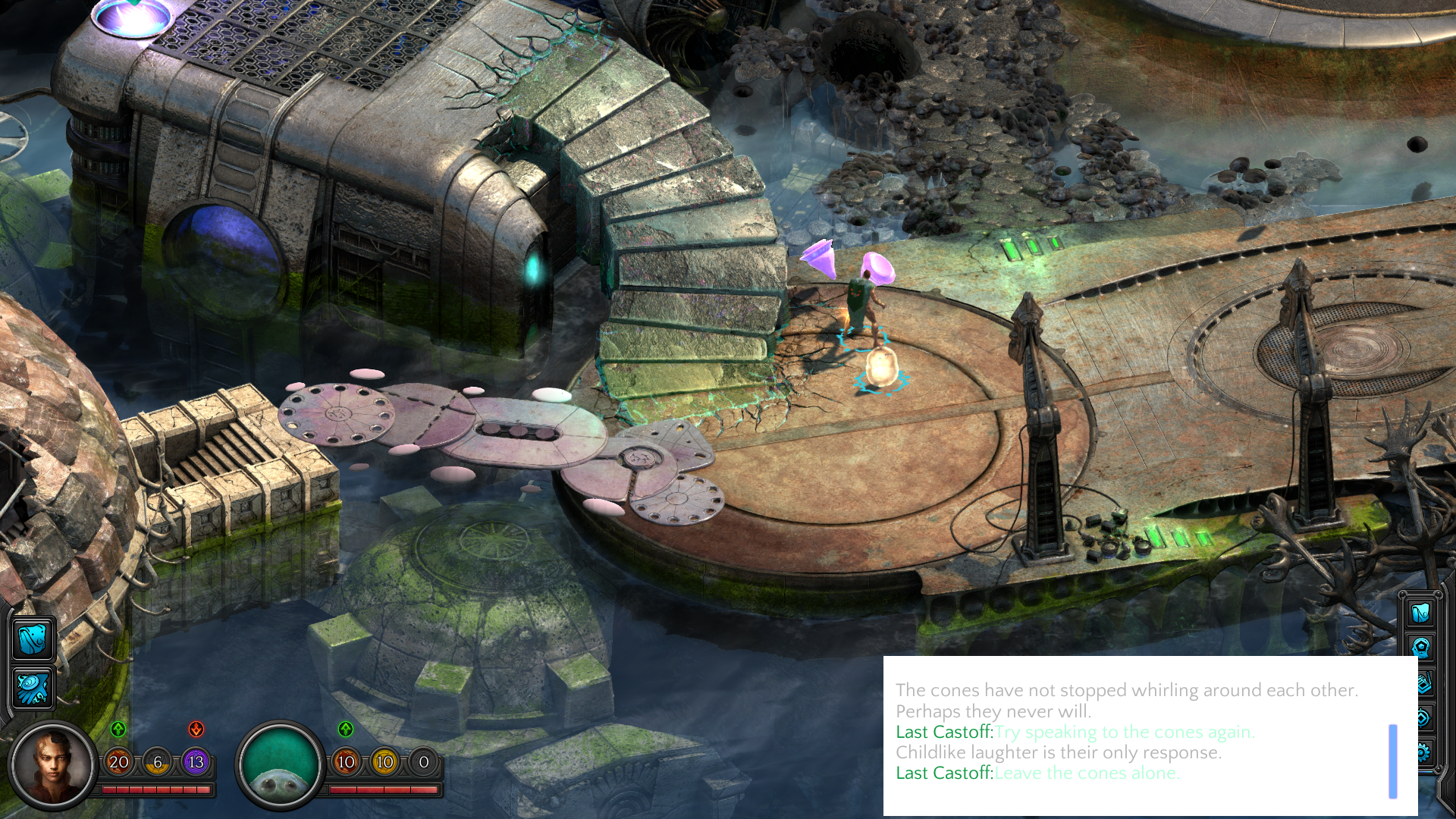 Reef of Fallen Worlds - debug console