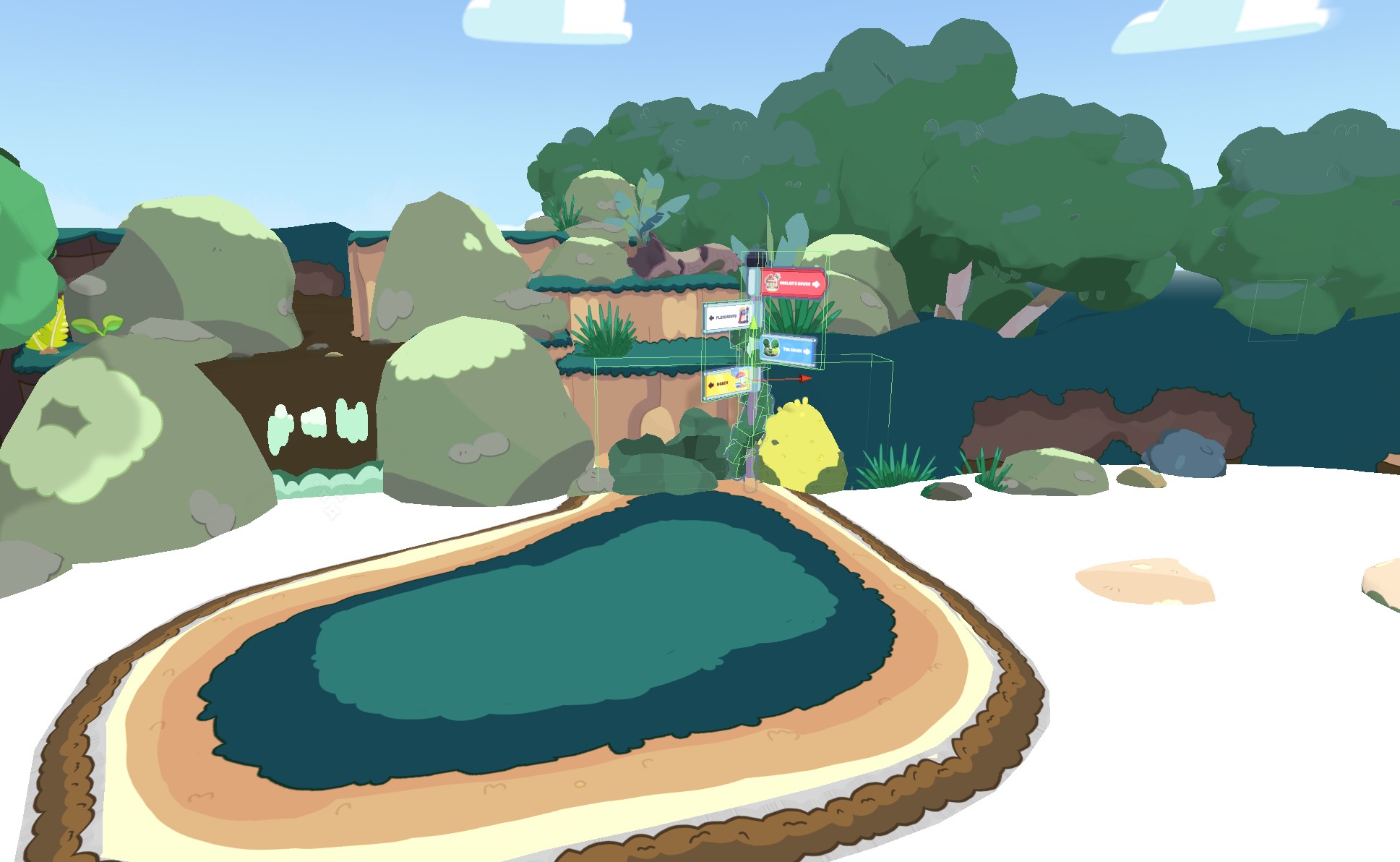 Unused exit area