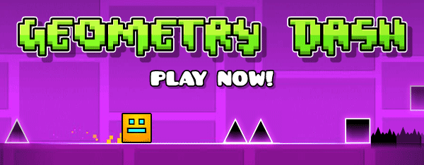 An older variant of the Geometry Dash promo image, from before 2.0.