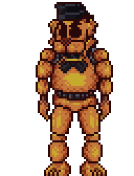 Golden Freddy hiding spot in the SNES version.