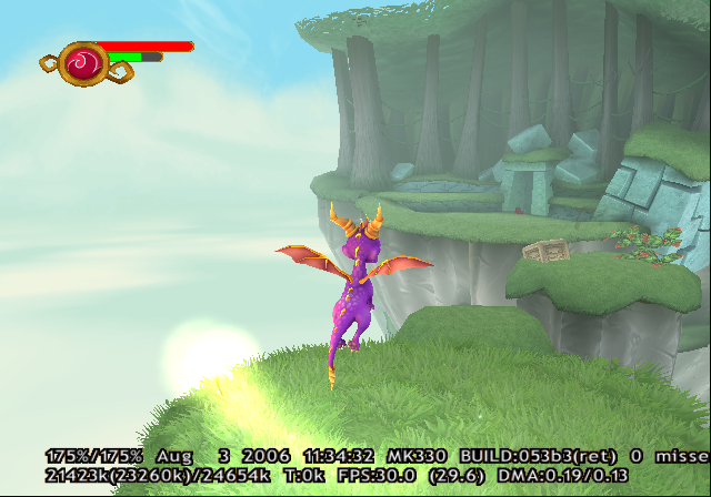 The first code displays a build date and FPS info. The first code displays a build date and FPS info.