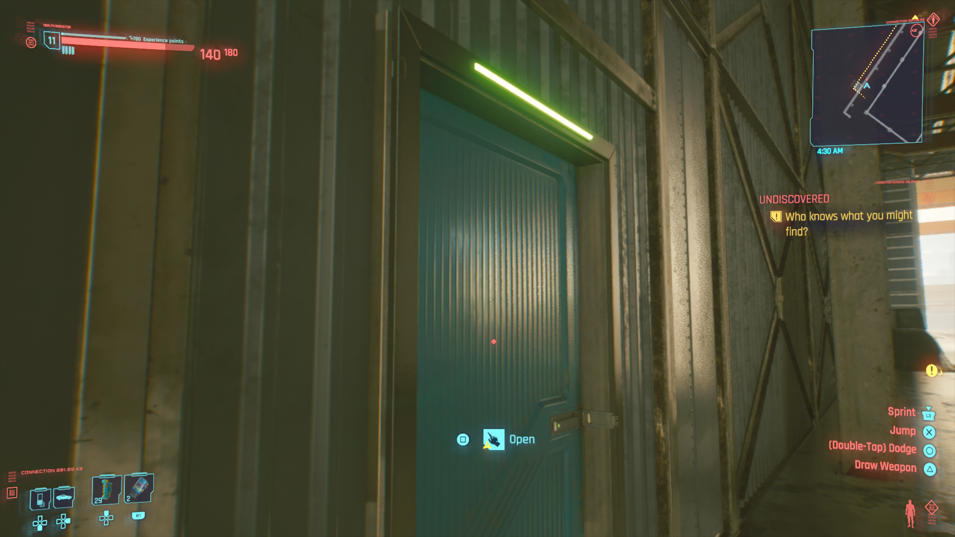The door is unlocked in the unpatched version The door is unlocked in the unpatched version