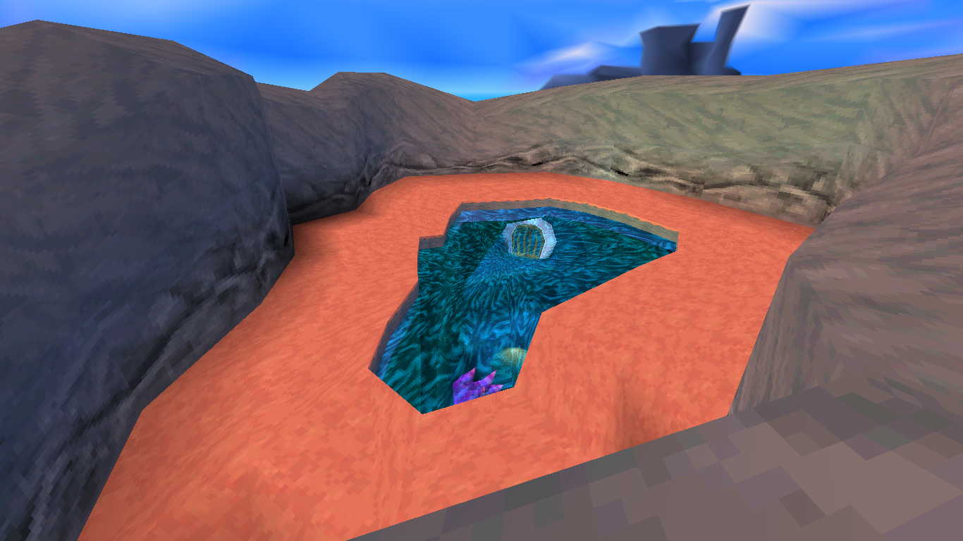 The area above the hole, in the April 25th build. The area above the hole, in the April 25th build.