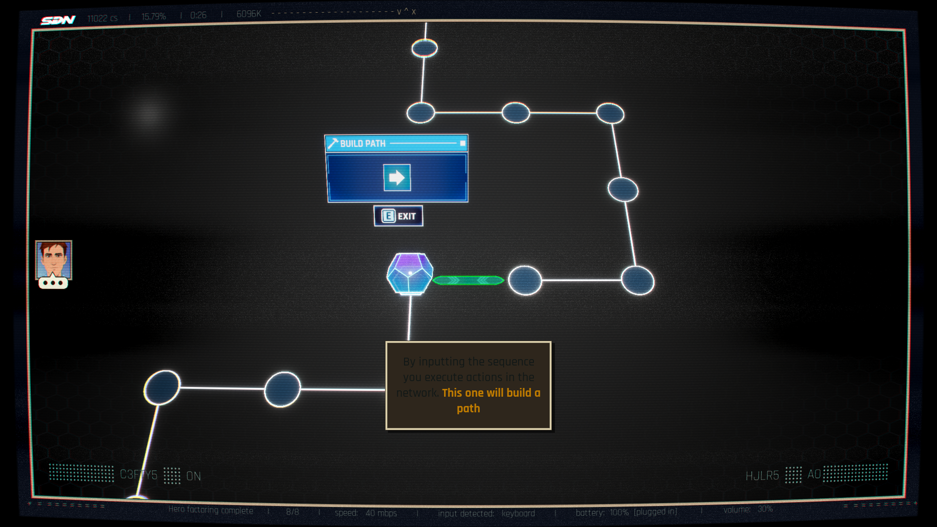 First hackable node