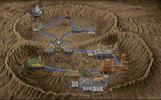 Early space bases added. Wait, what the hell? Why is Refinery (E2M3) here? It's where Central Processing (E1M6) is. Well, now there are two different "refinery" maps, and this does make this one of the only graphics in the game which shows there are ten visible maps. In the final release, there would be eight main maps and one secret map per episode, totaling to nine maps. Sewers? I hardly know her.