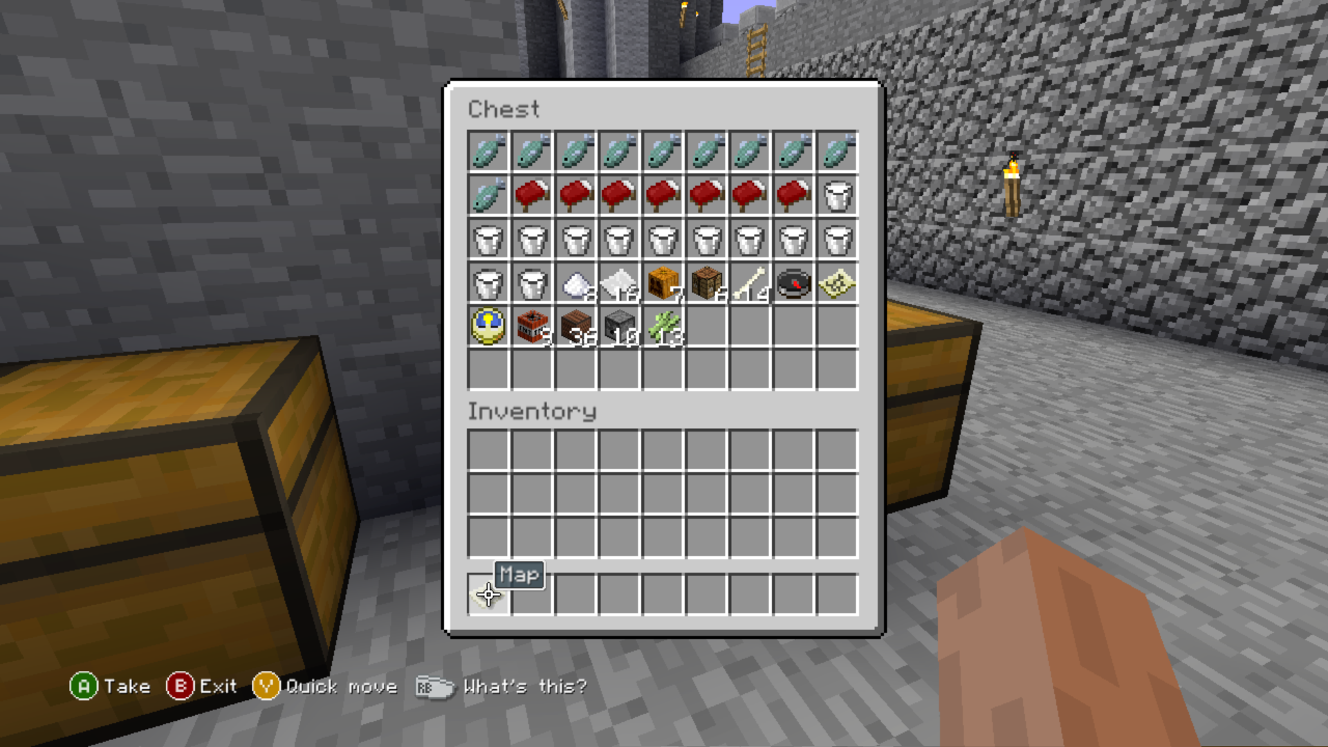 The contents of the chest on the third row and column. The contents of the chest on the third row and column.