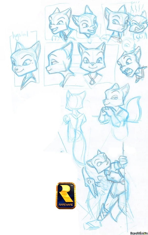An early expression set for Krystal, which the design of her head here would later be used as a portrait for her in the December 1st build. An early expression set for Krystal, which the design of her head here would later be used as a portrait for her in the December 1st build.
