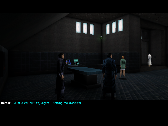 First cut line from the doctor in the MJ12 prison. First cut line from the doctor in the MJ12 prison.
