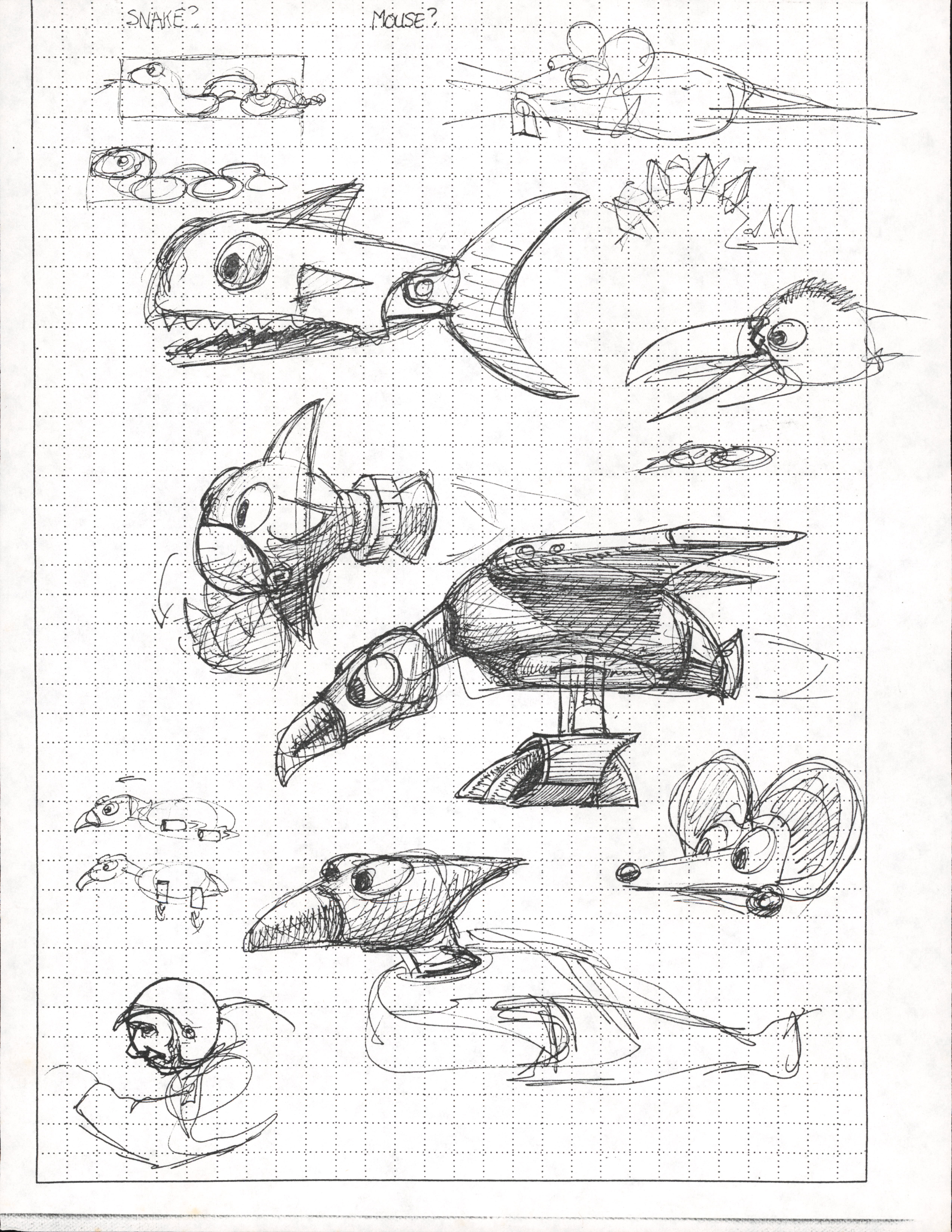 Vulture/Pterodactyl and Snake Vulture/Pterodactyl and Snake