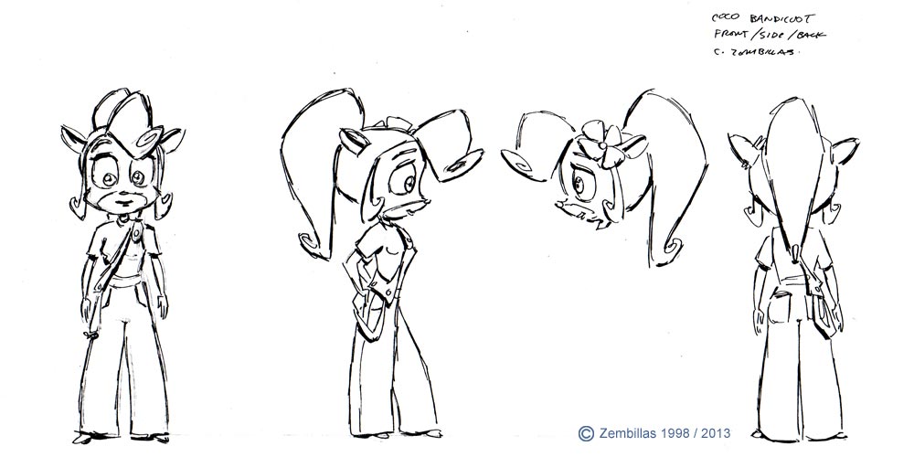 Coco Bandicoot reference for use by toy manufacturers. Coco Bandicoot reference for use by toy manufacturers.