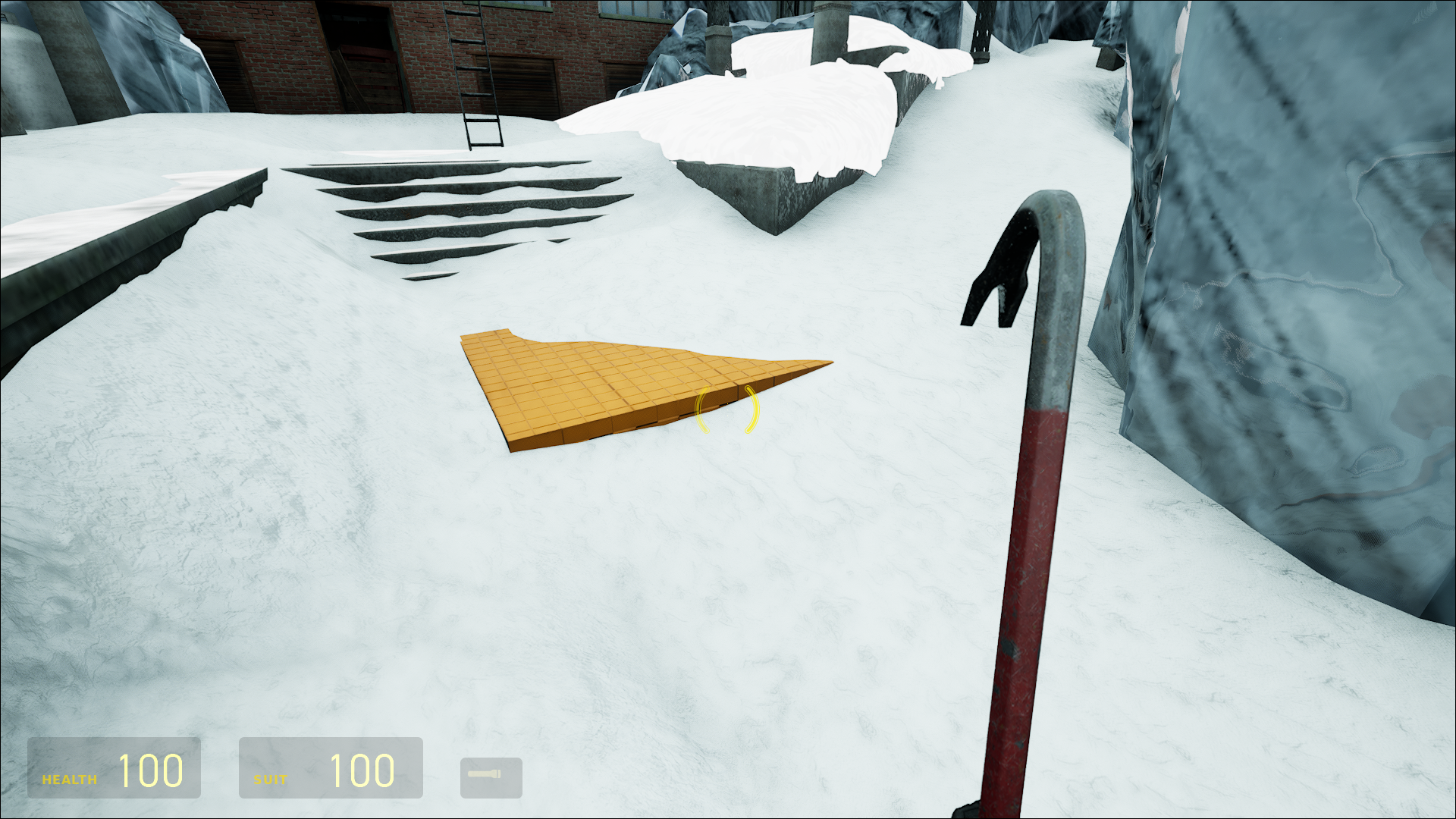 The orange block.