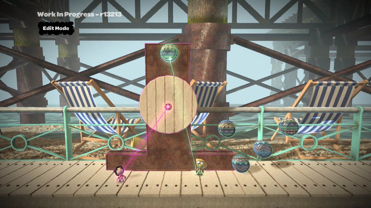 A screenshot of the beach background in use.
