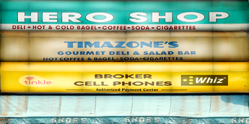 Unused "Broker Cellphones" shop sign texture (night version).