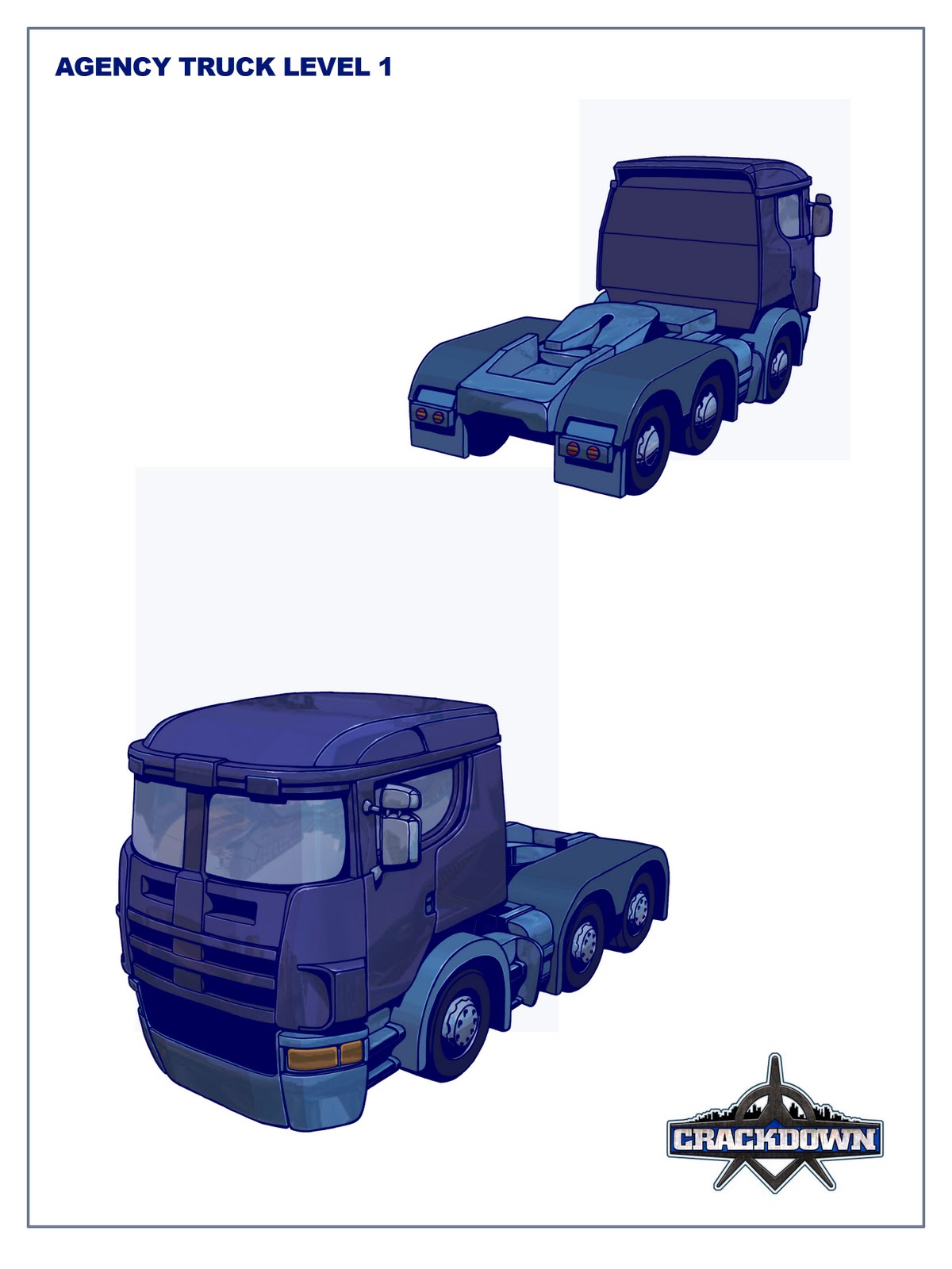 Concept art of the Agency Truck.