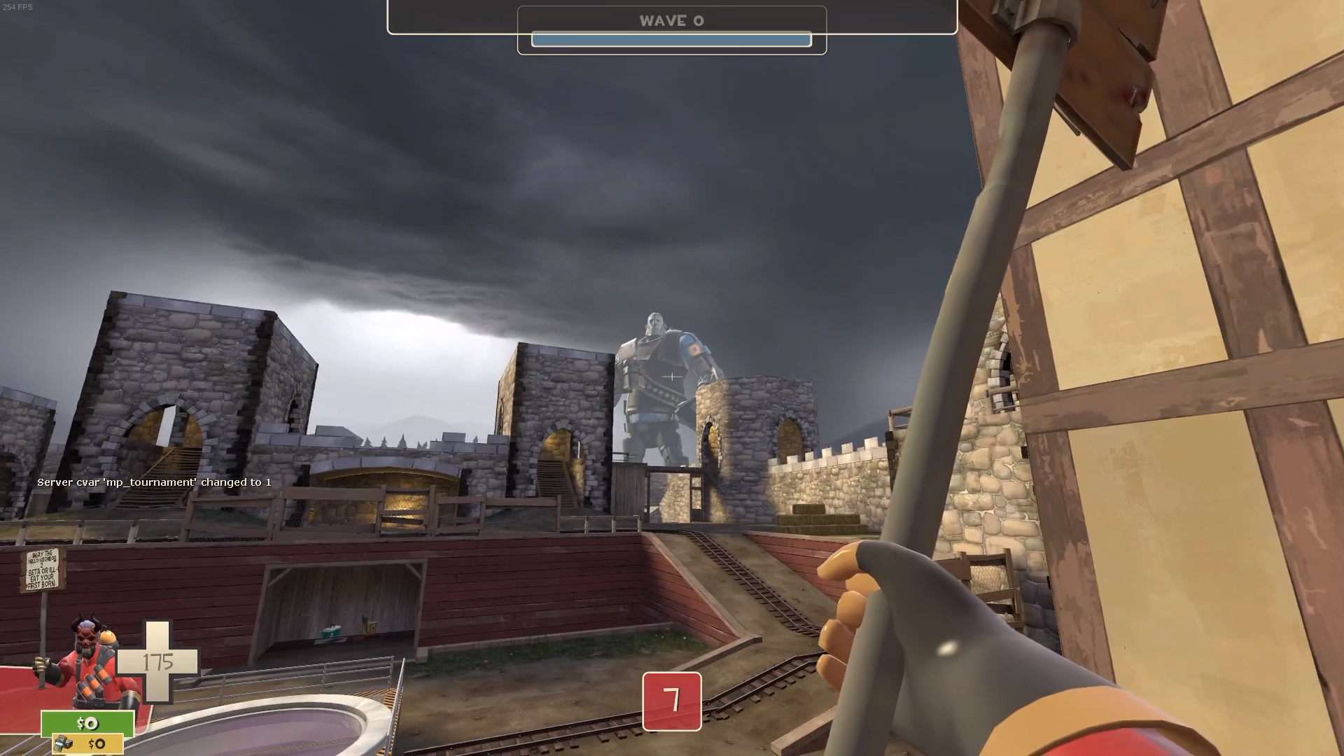 The robot Heavy as seen from within the map