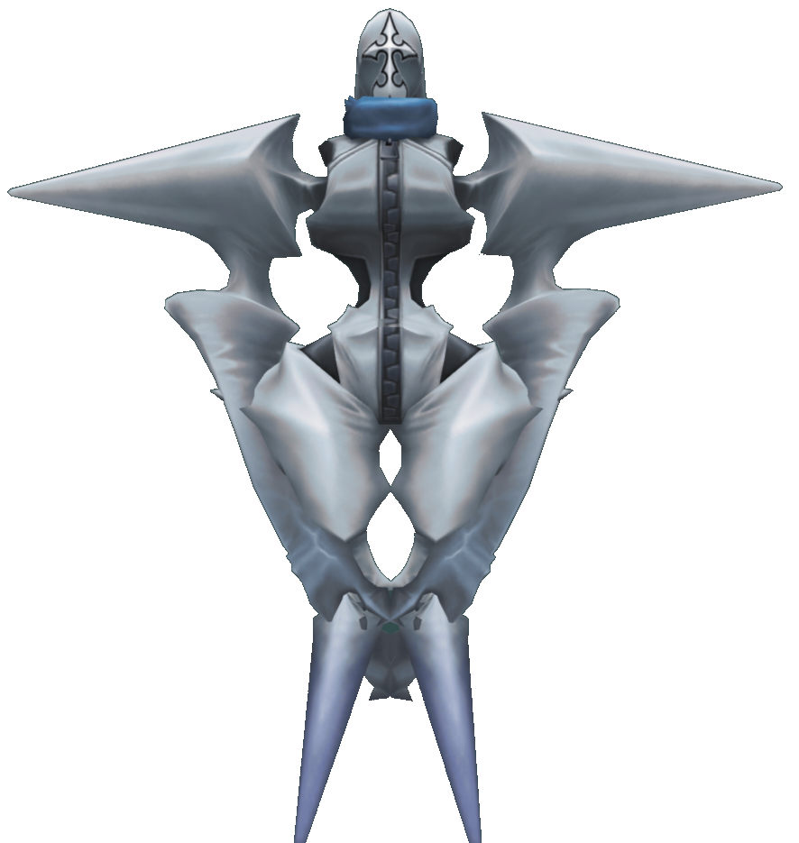 Found in B00JB.pmo. Despite only appearing in a single cutscene, he's internally referred as a boss, similar to Trinity Armor.