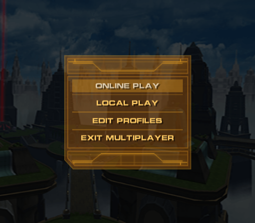 This retail multiplayer menu is accessed from the main menu