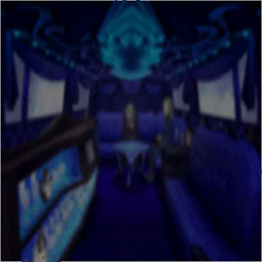 Prerendered image of P4G's Velvet Room, used for Name Entry. Prerendered image of P4G's Velvet Room, used for Name Entry.