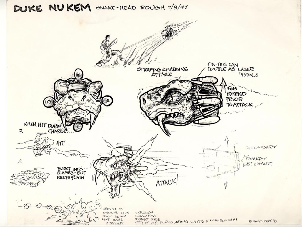 Snake Head concept art.