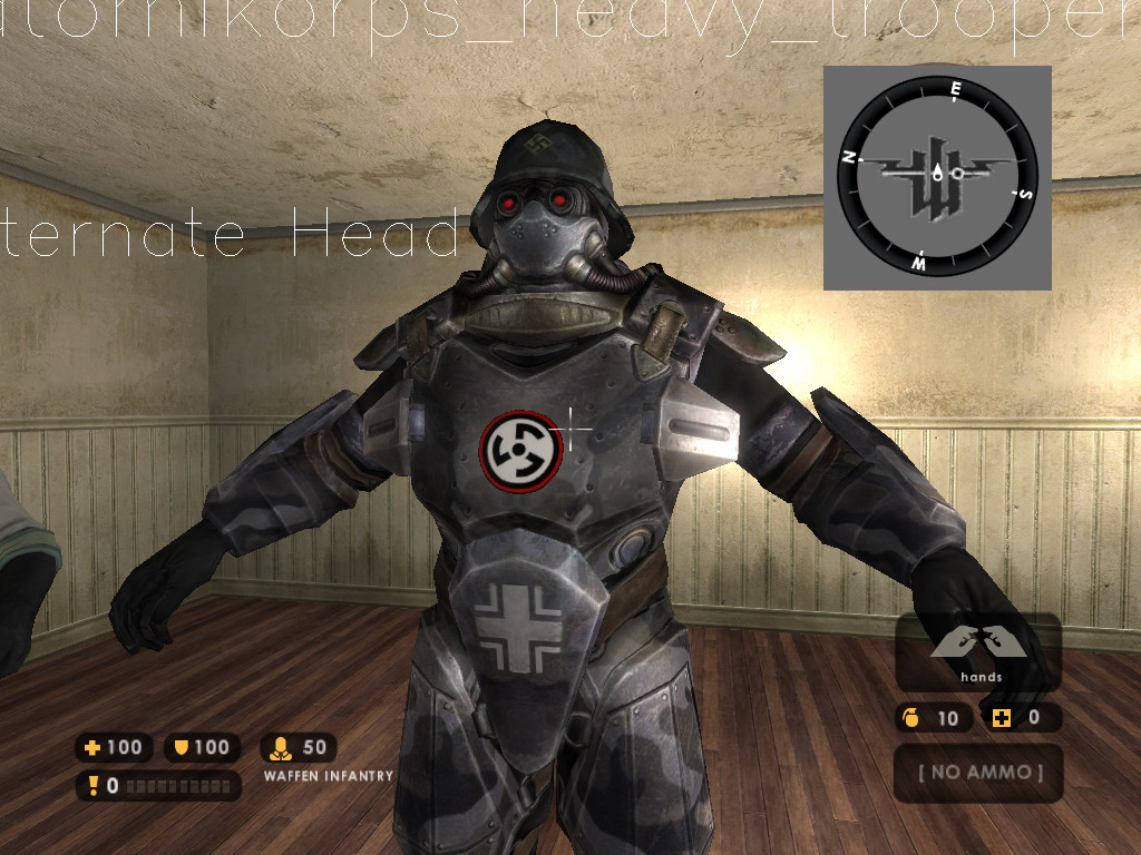 AtomiKorps Heavy Trooper. Note the even earlier HUD design.