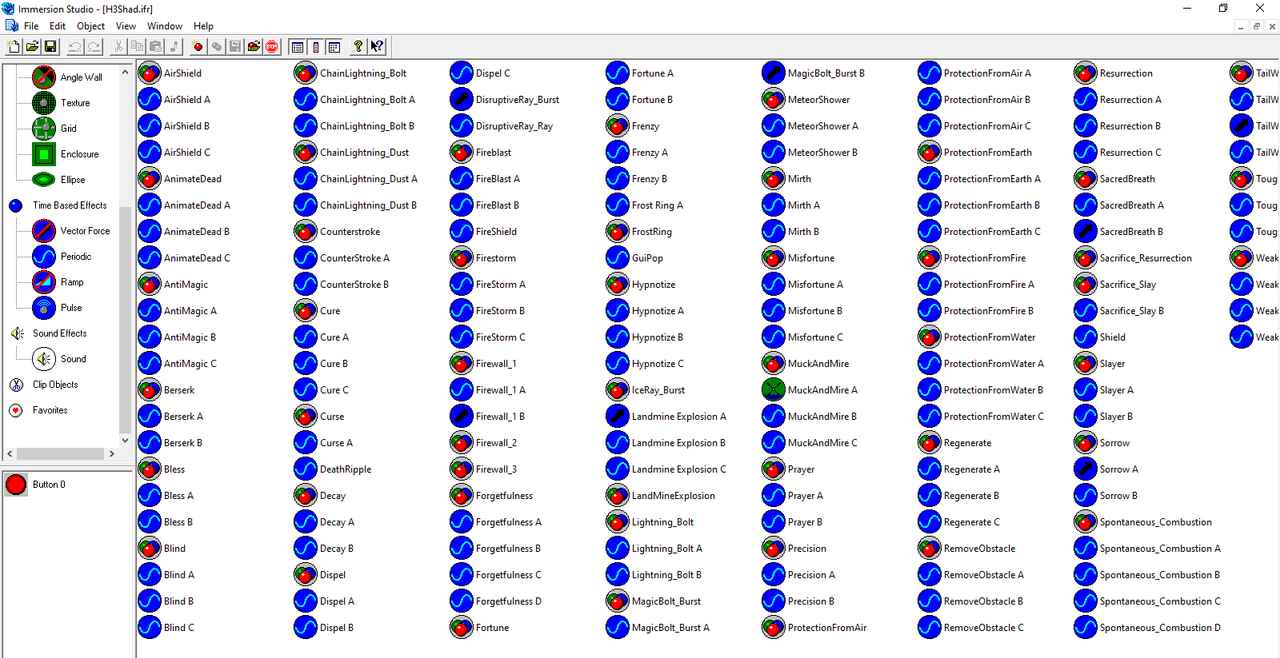 H3Shad.ifr file with some interesting prerelease names of combat spells.