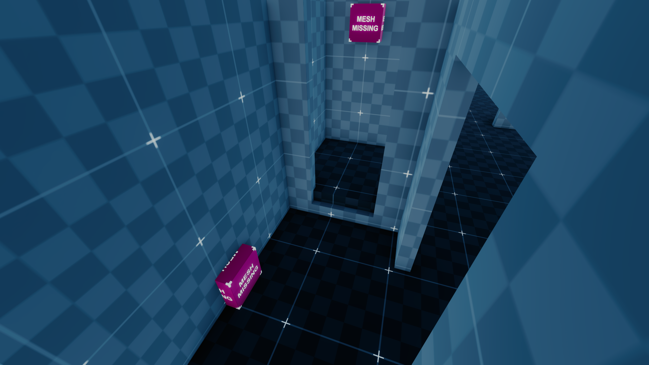The tutor's bathroom, the missing meshes are supposed to load "_temp_prop_shower.mesh", "bathroom_toilet.mesh" and "bathroom_sink.mesh". The tutor's bathroom, the missing meshes are supposed to load "_temp_prop_shower.mesh", "bathroom_toilet.mesh" and "bathroom_sink.mesh".