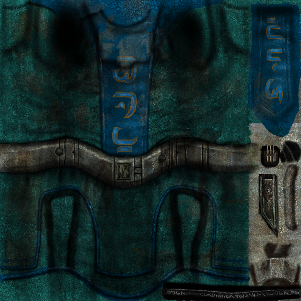 Later 2002 Blue texture for the Human Commando's body.