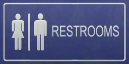 A higher resolution of the restroom sign A higher resolution of the restroom sign
