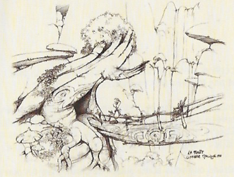 Rayman crossing a bridge. Rayman crossing a bridge.