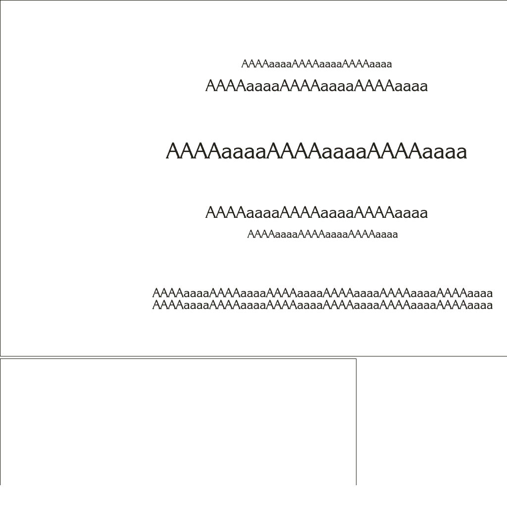 A picture reading, "AaaaaAAAAAaaaaAAAaaa" over and over.