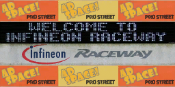 The "Welcome to Infineon Raceway" sign seen in the final track also has "ad space" textures.
