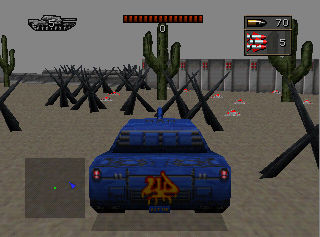 Normally you cannot see these group of mines in the cutscene.