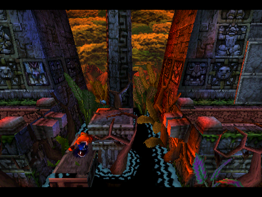 Crash lands on the platform. Crash lands on the platform.